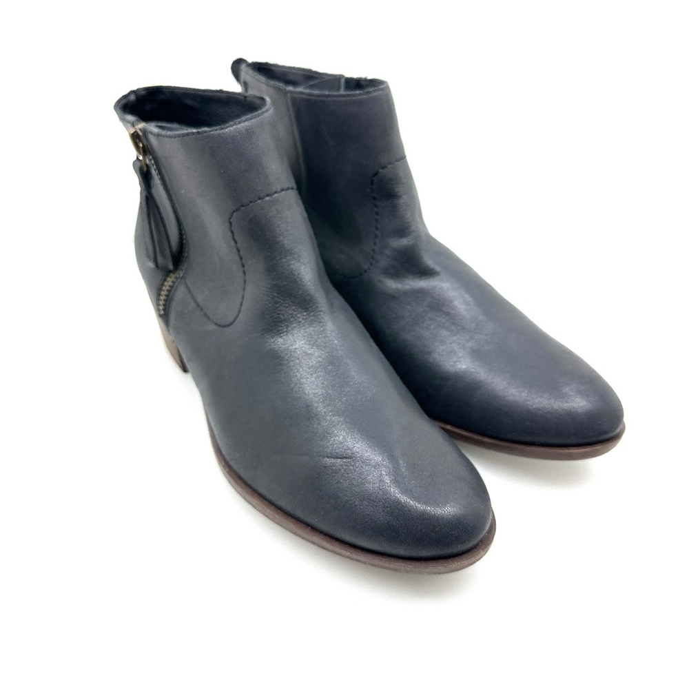 NOWB Lucky Brand Black Blandre Leather Ankle Boots Size: 7.5/38